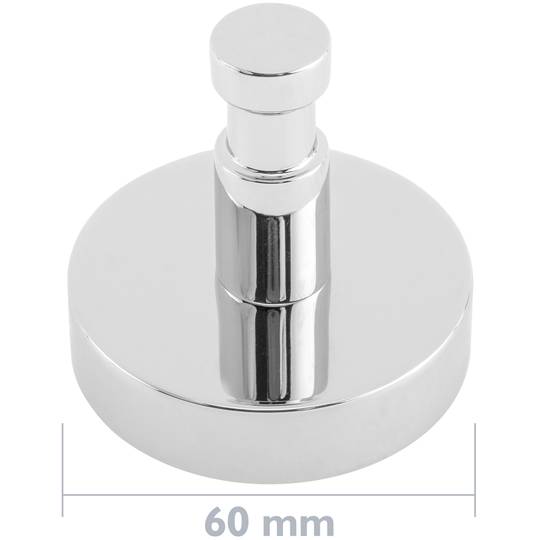 Chromed bathroom hook model Paddy