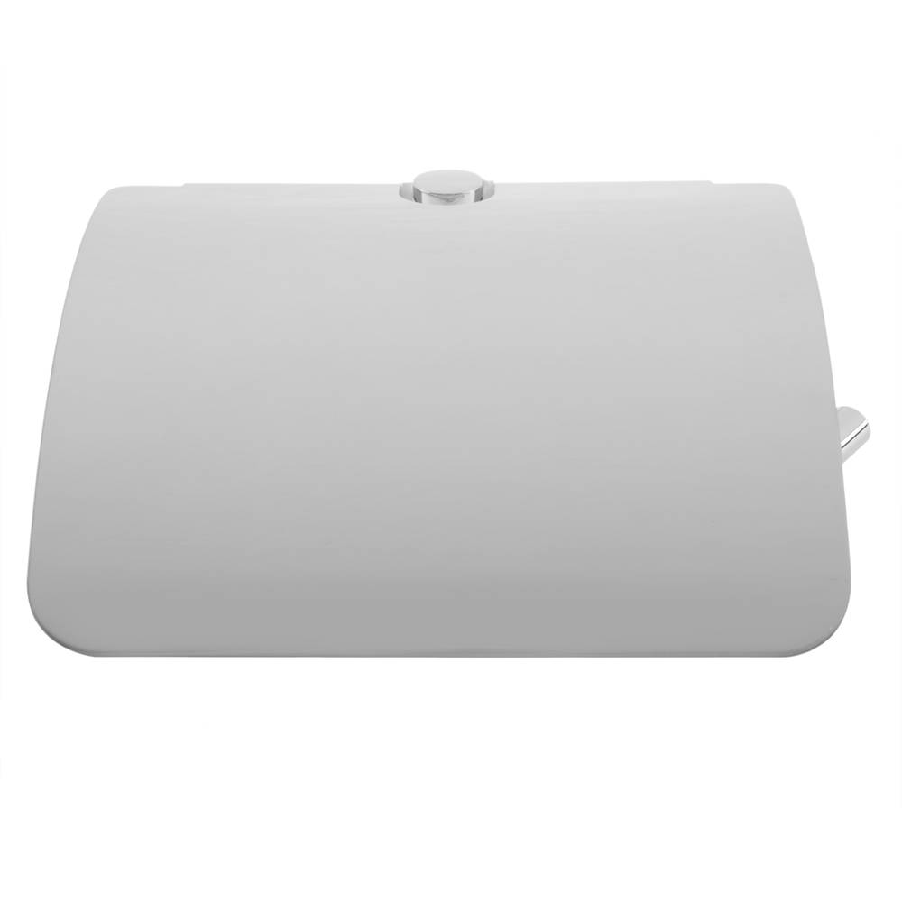 Porta-rotlles WC cromat amb tapa per a paper higiènic model Paddy