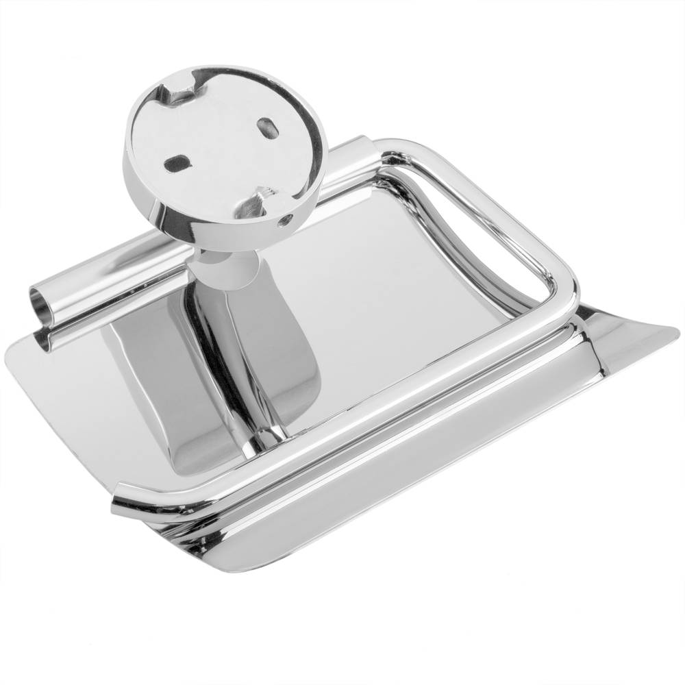 Porta-rotlles WC cromat amb tapa per a paper higiènic model Paddy