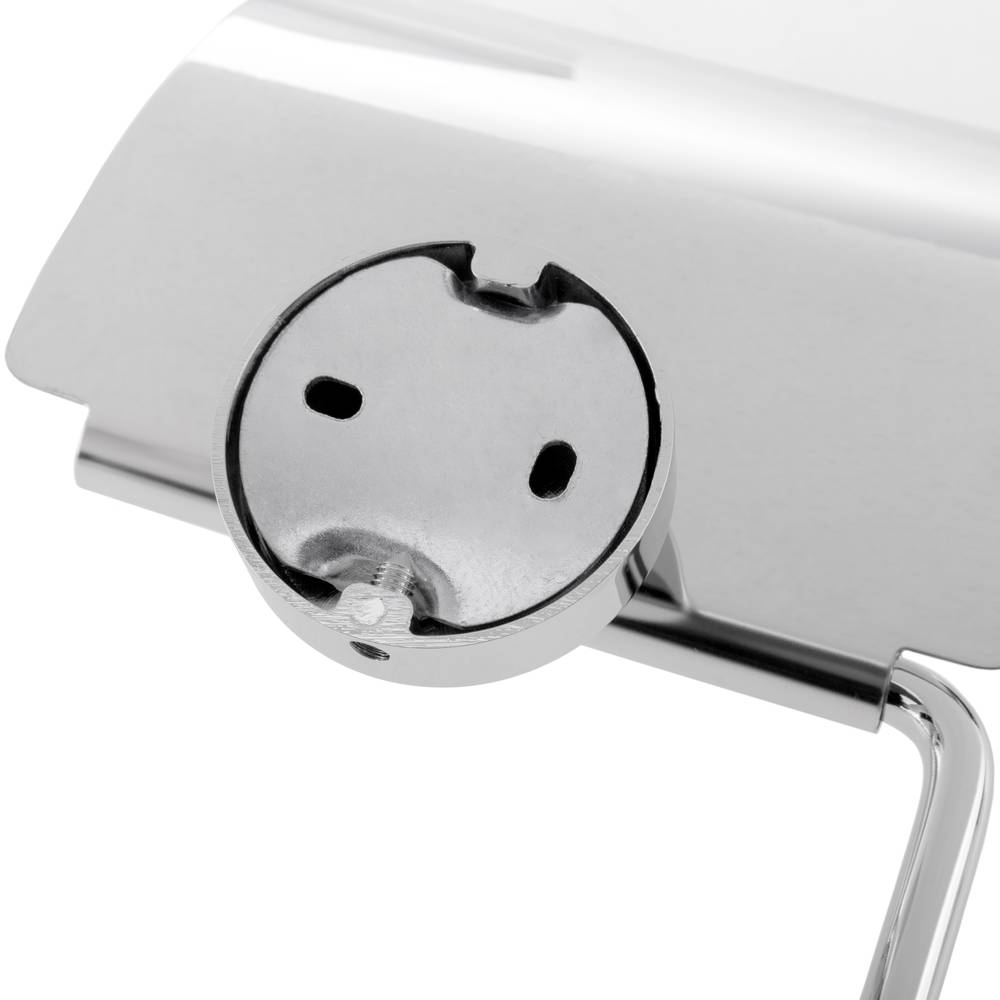 Porta-rotlles WC cromat amb tapa per a paper higiènic model Paddy