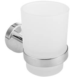 Kubek ze szczoteczką do zębów o średnicy 68 mm z uchwytem ściennym modelu Paddy
