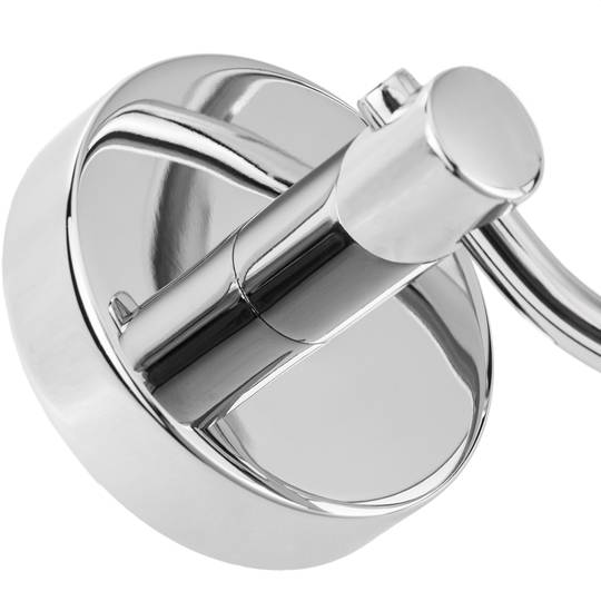 Soporte de pared cromado para secador de pelo modelo Paddy