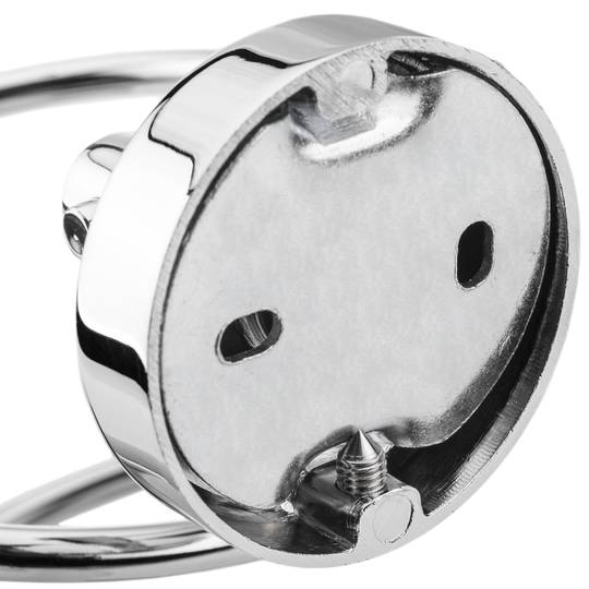 Soporte de pared cromado para secador de pelo modelo Paddy