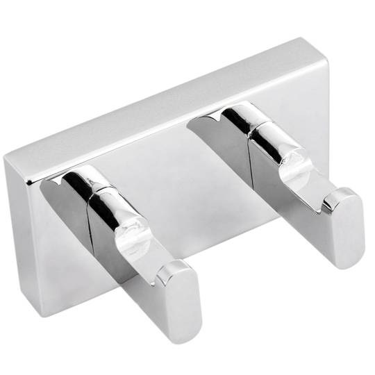 Wieszak chromowany podwójny do łazienki model Spool