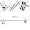 Wall-mounted chrome towel rail 450x72x60mm Spool