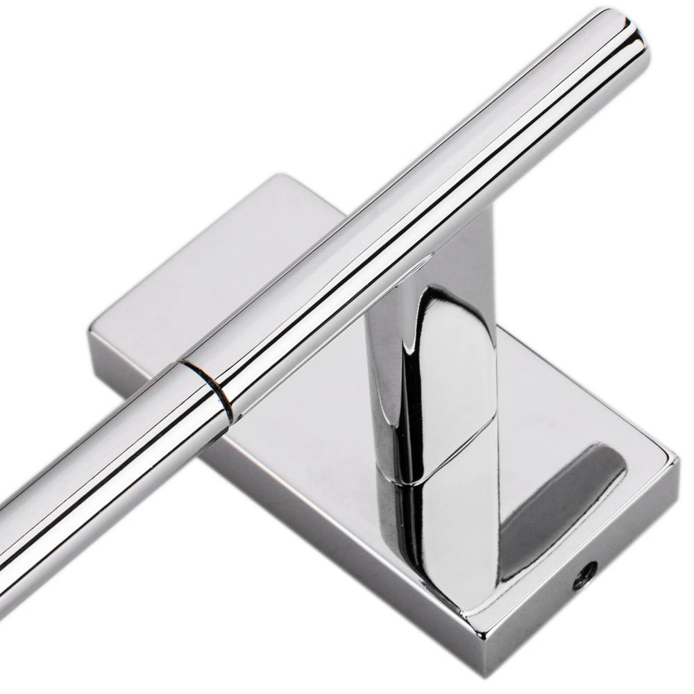 Wall-mounted chrome towel rail 450x72x60mm Spool