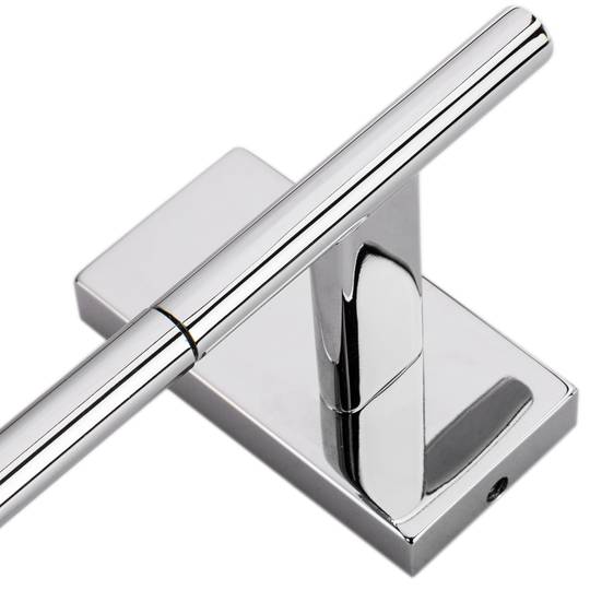Wall-mounted chrome towel rail 450x72x60mm Spool