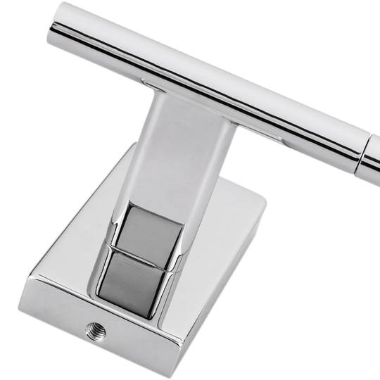 Wall-mounted chrome towel rail 450x72x60mm Spool