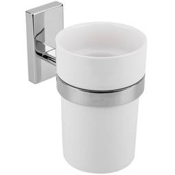 Beker voor tandenborstelhouder met een diameter van 78mm met wandbekerhouder in Spool-model