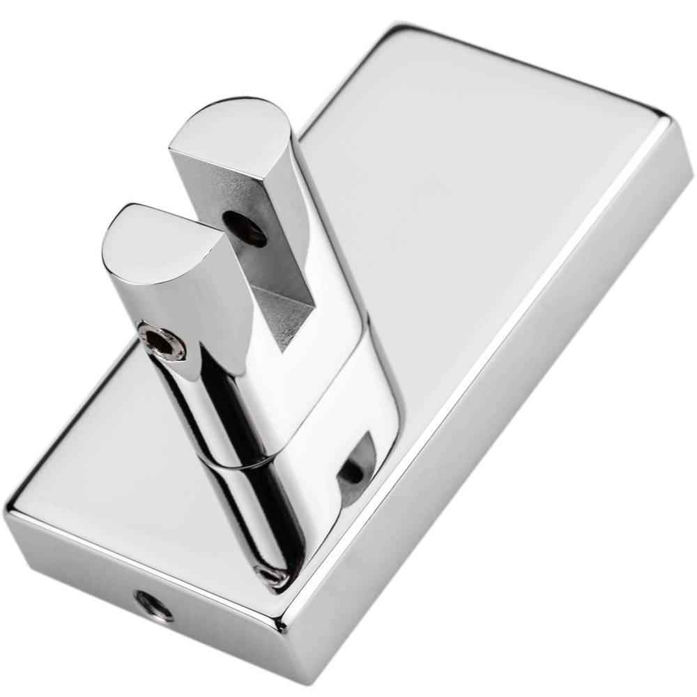 Glass Bathroom Shelf With Chrome Hardware Cablematic