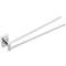 Toalheiro giratório cromado barra dupla modelo Spool