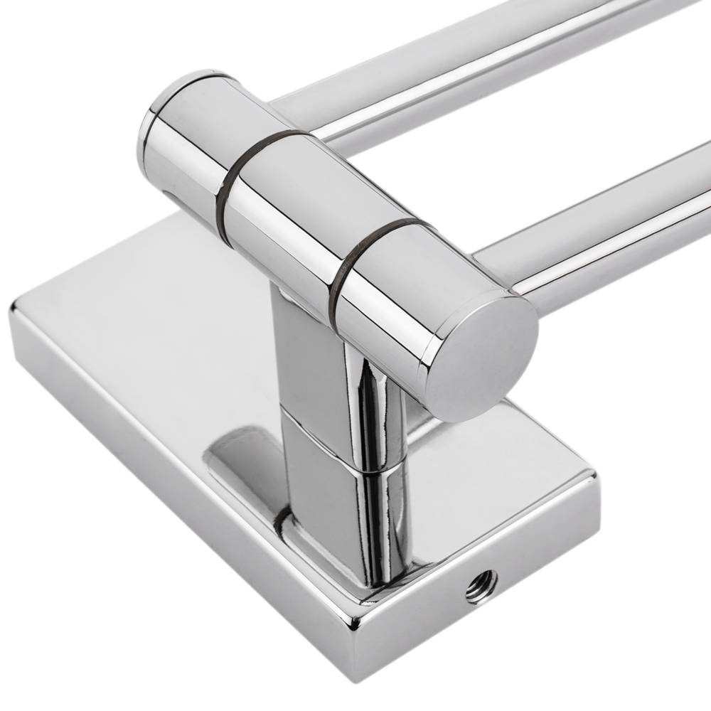 Toalheiro giratório cromado barra dupla modelo Spool