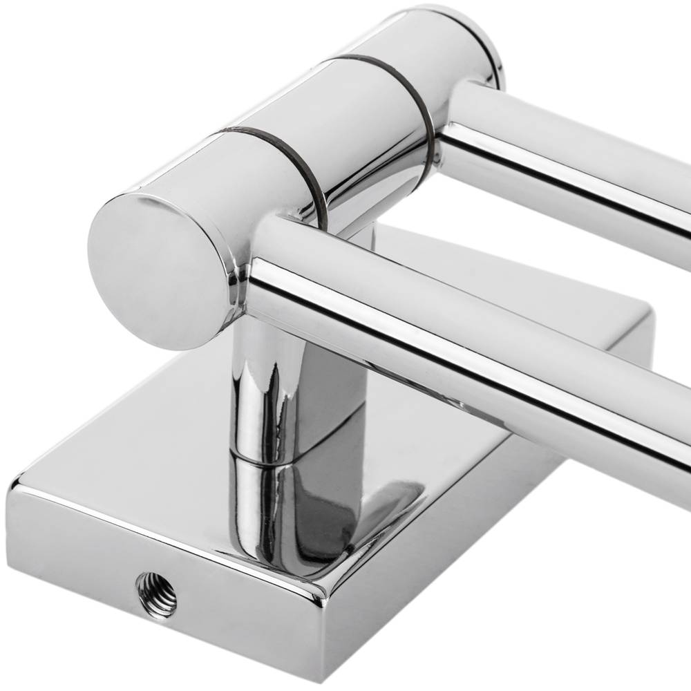 Toalheiro giratório cromado barra dupla modelo Spool