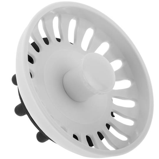 Filtr odpływowy zapobiegający zatykaniu kompatybilny z Teka 81 x 31 mm w kolorze białym