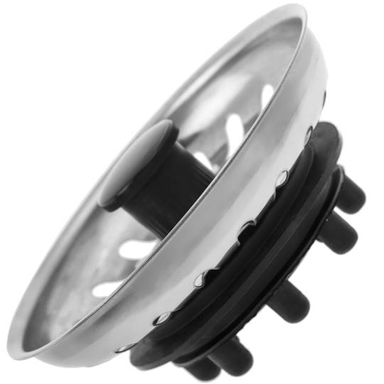 Filtre de desguàs antiobstrucció compatible amb Teka de 81 x 31 mm de color Inox