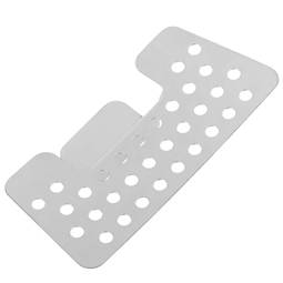 Filtro a rete per orinatoio a parete in acciaio inox cromato e bianco