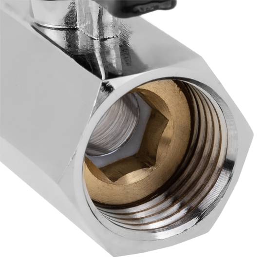 Mini robinet à tournant sphérique en acier inoxydable filetage femelle 1/2