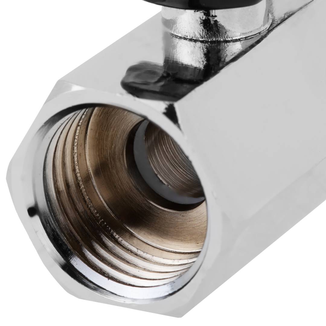 Mini robinet à tournant sphérique en acier inoxydable filetage femelle 1/2