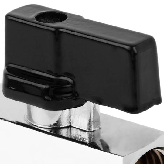 Mini robinet à tournant sphérique en acier inoxydable filetage femelle 1/2