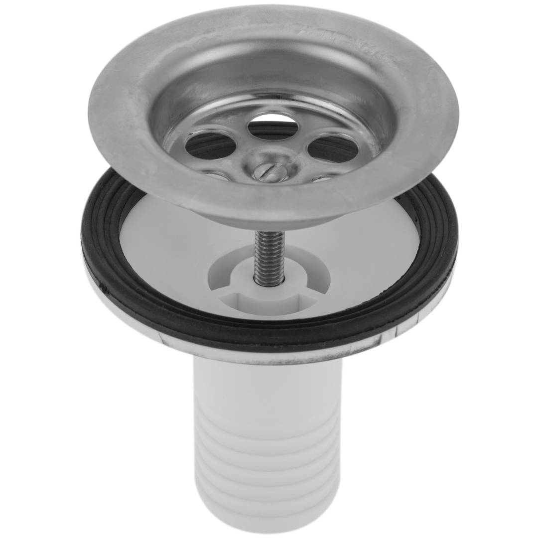 Válvula para fregadero, lavabo 70 mm de diámetro y 30 mm de tubo