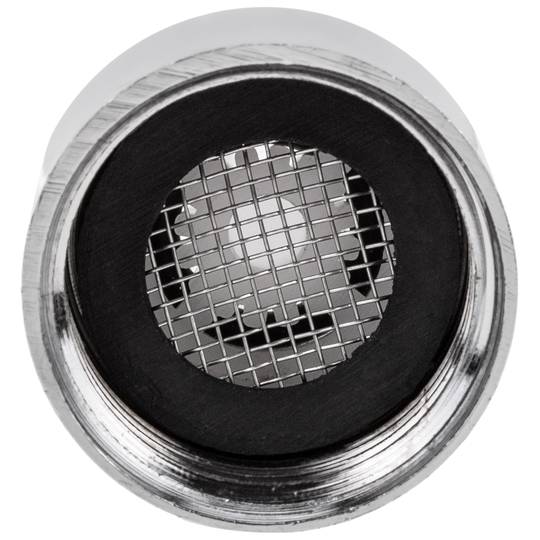 Bathtub water flow reducer with economizer 28/100 chrome