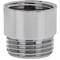 Bathtub water flow reducer with economizer 28/100 chrome