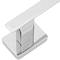 Verchroomde wand handdoekhouder 350x35x55 mm model Ever