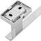 Verchroomde wand handdoekhouder 350x35x55 mm model Ever
