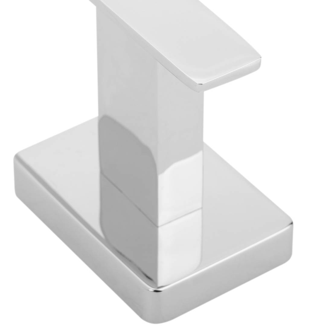 Verchroomde wand handdoekhouder 350x35x55 mm model Ever