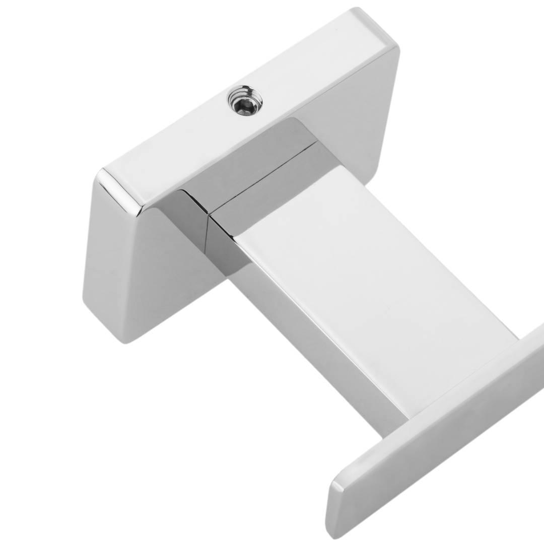 Porte serviette mural en chrome 600x35x55mm model Ever