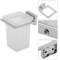 Beker voor tandenborstelhouder met 75x75 mm met wand bekerhouder in Ever-model