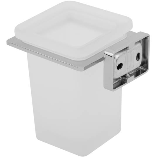 Beker voor tandenborstelhouder met 75x75 mm met wand bekerhouder in Ever-model