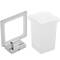 Beker voor tandenborstelhouder met 75x75 mm met wand bekerhouder in Ever-model