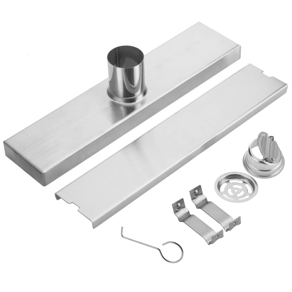 Canaleta de desguàs per a dutxa 30cm per rajola en acer inoxidable mat