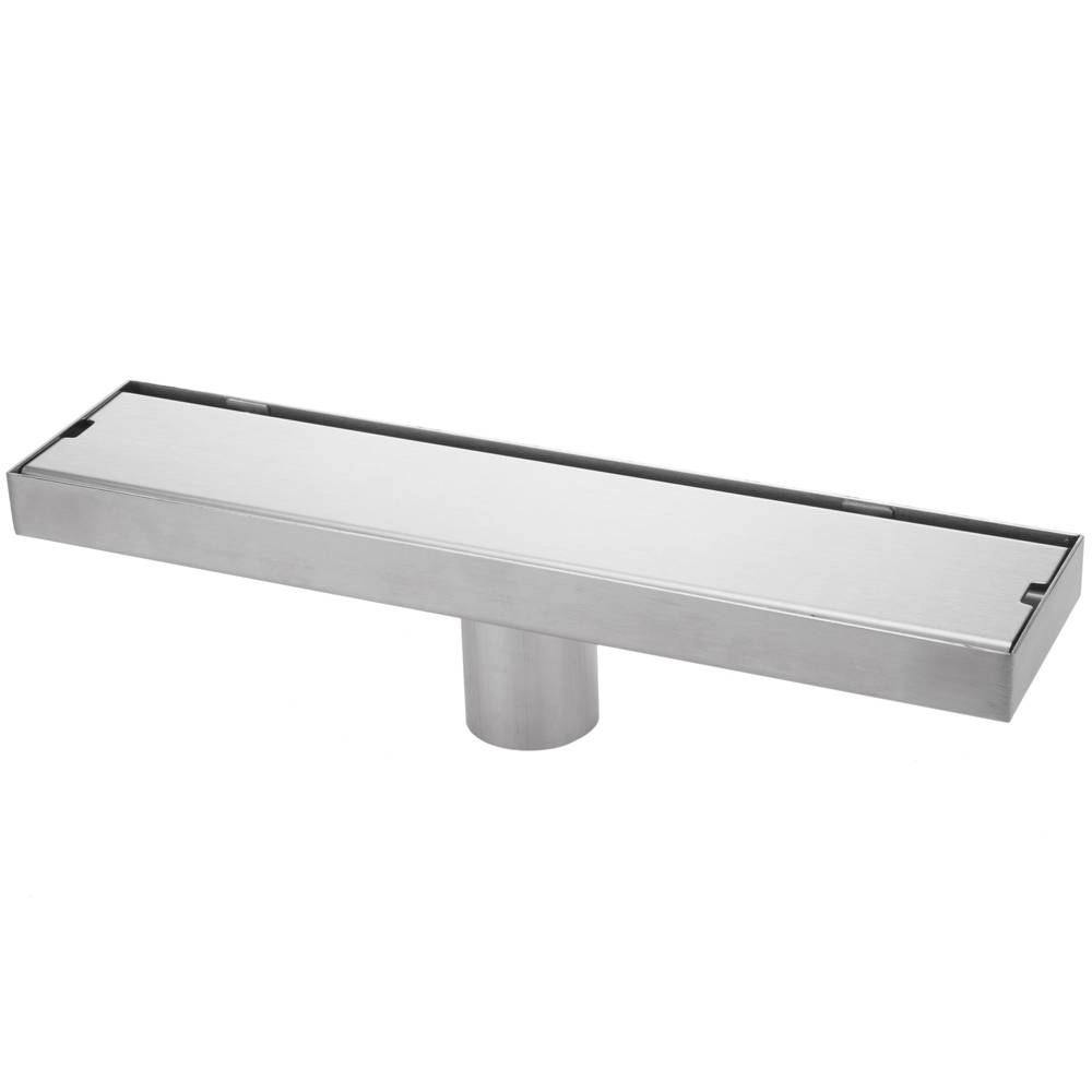 Canaleta de desguàs per a dutxa 30cm per rajola en acer inoxidable mat
