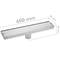 Caniveau de drainage de douche 60cm en acier inoxydable pour carrelage matte