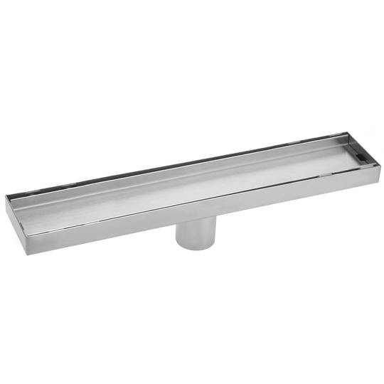 Duschrinne Duschablauf Bodenablauf 70cm Edelstahl für Flieseneinsatz matte