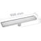 Canaleta de desagüe para ducha 90cm para azulejo en acero inoxidable mate