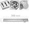 50x7.5cm floor drain gutter with matte stainless steel grid