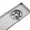 50x7.5cm floor drain gutter with matte stainless steel grid