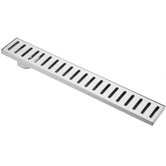 50x7.5cm floor drain gutter with matte stainless steel grid
