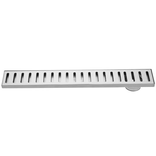 50x7.5cm floor drain gutter with matte stainless steel grid