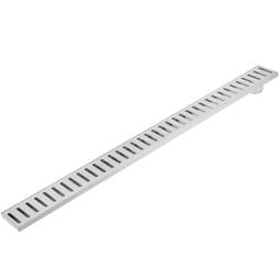 Abflussrinne 90x7.5 cm mit mattem Edelstahlgitter