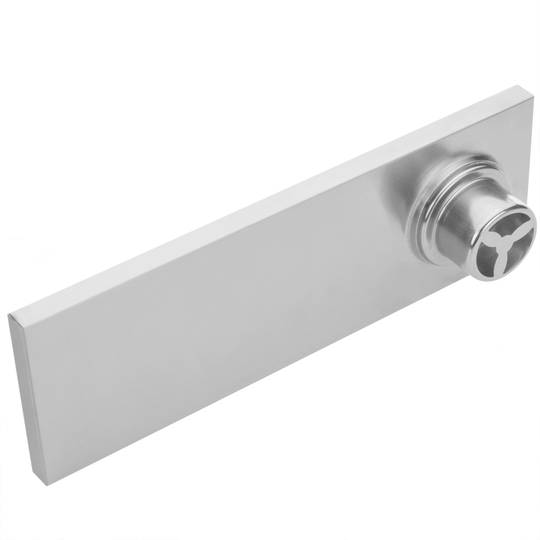Gouttière de drainage 30x10cm avec grille en acier inoxydable mat