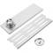 Gouttière de drainage 30x10cm avec grille en acier inoxydable mat