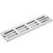 Canaleta de desagüe 40x10cm con rejilla en acero inoxidable mate