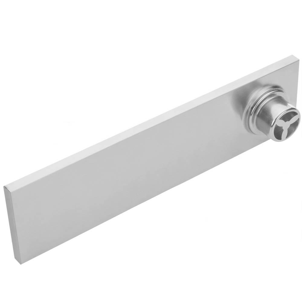 Grondaia 50x10cm con griglia in acciaio inossidabile opaco