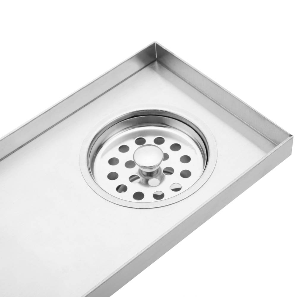 Grondaia 50x10cm con griglia in acciaio inossidabile opaco