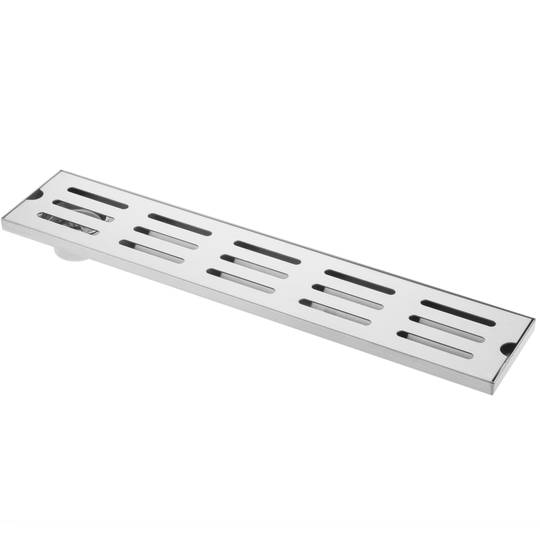 Grondaia 50x10cm con griglia in acciaio inossidabile opaco