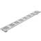 Abflussrinne doppelter 80x10cm mit mattem Edelstahlgitter